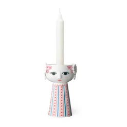 Best Bjørn Wiinblad Candelabro Eva 14 cm, Rojo