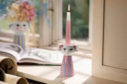 Best Bjørn Wiinblad Candelabro Eva 14 cm, Rojo