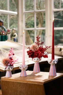 Sale Bjørn Wiinblad Candelabro Eva 9,5 cm, Rosa