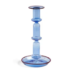 Hot HAY Candelabro Flare tall, Light blue-red Azul