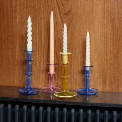 Hot HAY Candelabro Flare tall, Light blue-red Azul