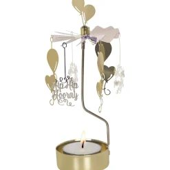Sale Pluto Design Candelabro giratorio Fira, plata-oro PlateadoColor dorado