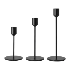 Scandi Living Candelabro Glare 22 cm, Negro