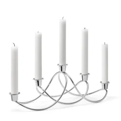 Sale Georg Jensen Candelabro Harmony, brillante Plateado