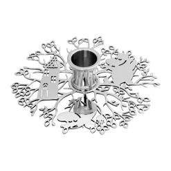 Sale Hilke Collection Candelabro Hilke X Mumin No.1, Latón niquelado Plateado