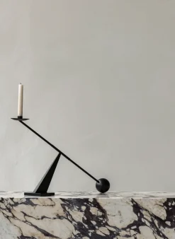 Sale Audo Copenhagen Candelabro Interconnect 70 cm, Negro