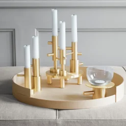 Best Fritz Hansen Candelabro Jaime Hayon grande, Latón Color dorado