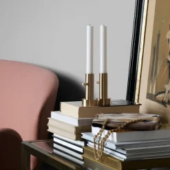 Hot Fritz Hansen Candelabro Jaime Hayon Single latón, #1 Color dorado