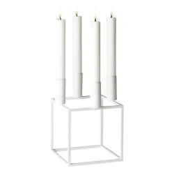 Outlet Audo Copenhagen Candelabro Kubus 4, Blanco