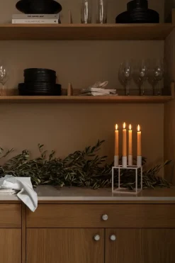 Outlet Audo Copenhagen Candelabro Kubus 4, Blanco