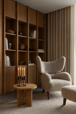 Hot Audo Copenhagen Candelabro Kubus 8, Negro