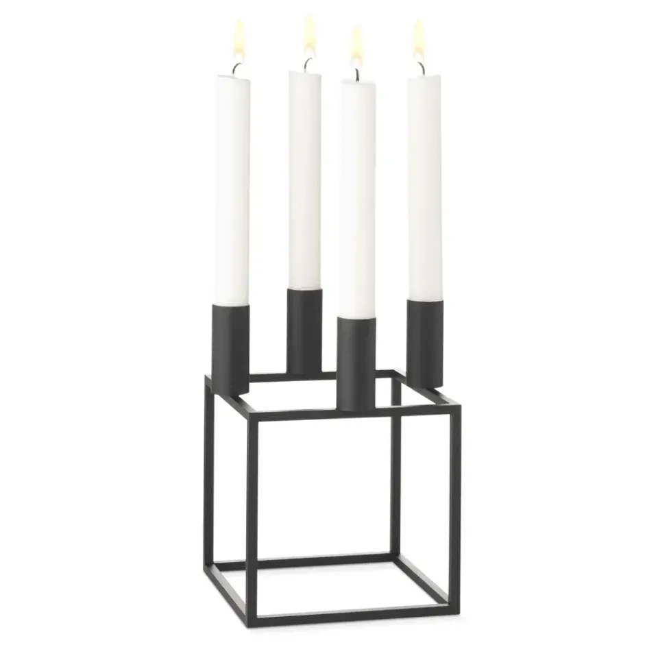 Hot Audo Copenhagen Candelabro Kubus 4, Negro