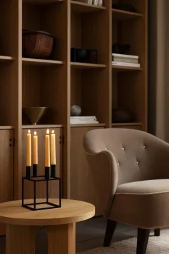Hot Audo Copenhagen Candelabro Kubus 4, Negro