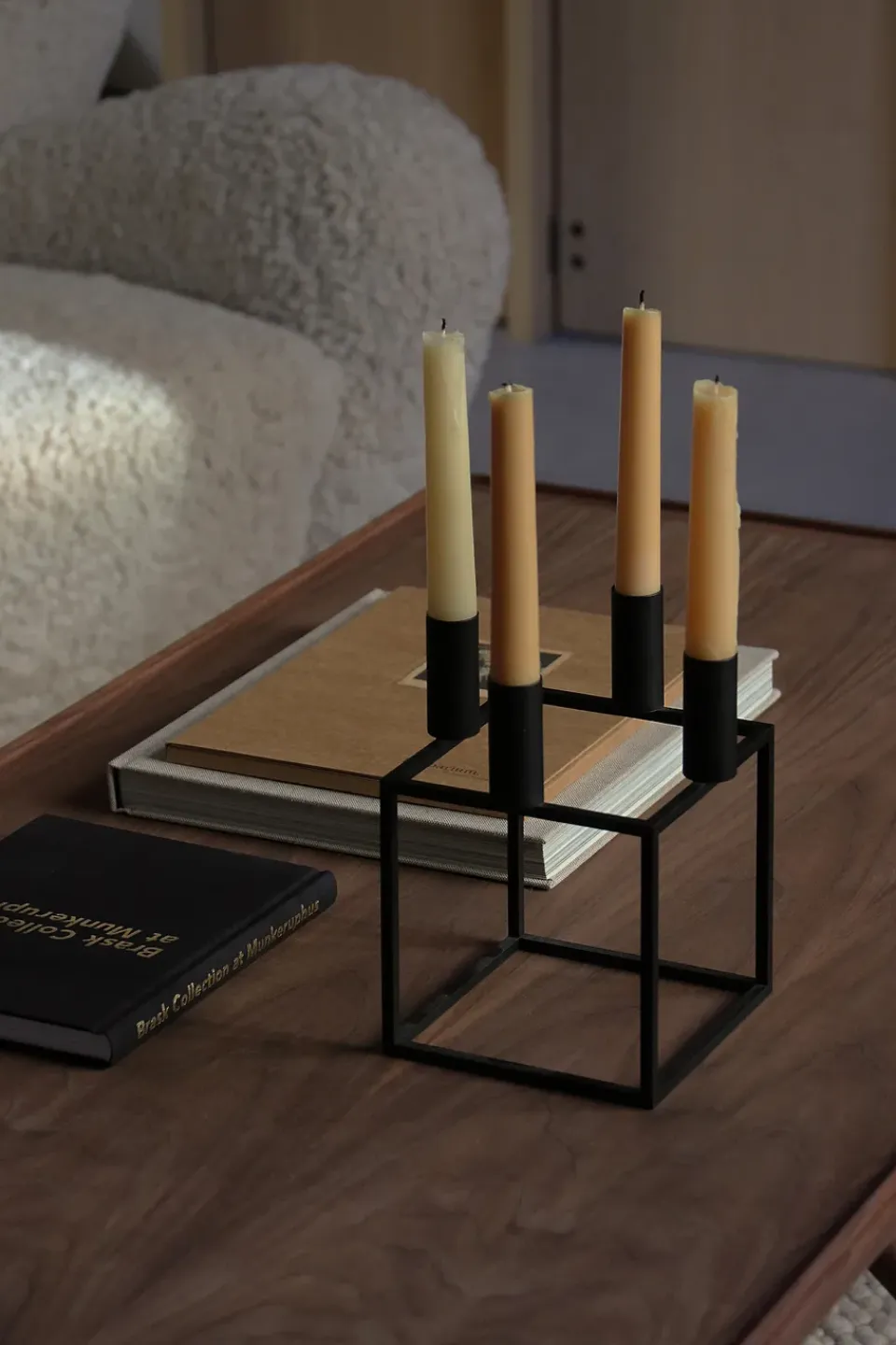 Hot Audo Copenhagen Candelabro Kubus 4, Negro