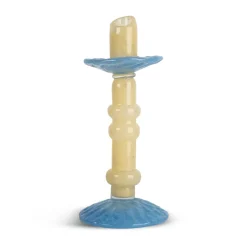 Sale Byon Candelabro Lara M 26 cm, Beige claro-azul claro BeigeAzul