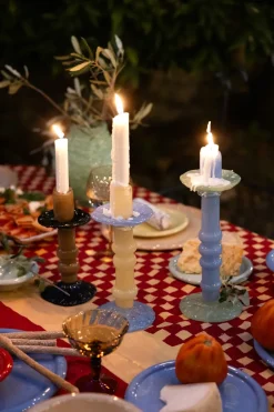 Sale Byon Candelabro Lara M 26 cm, Beige claro-azul claro BeigeAzul