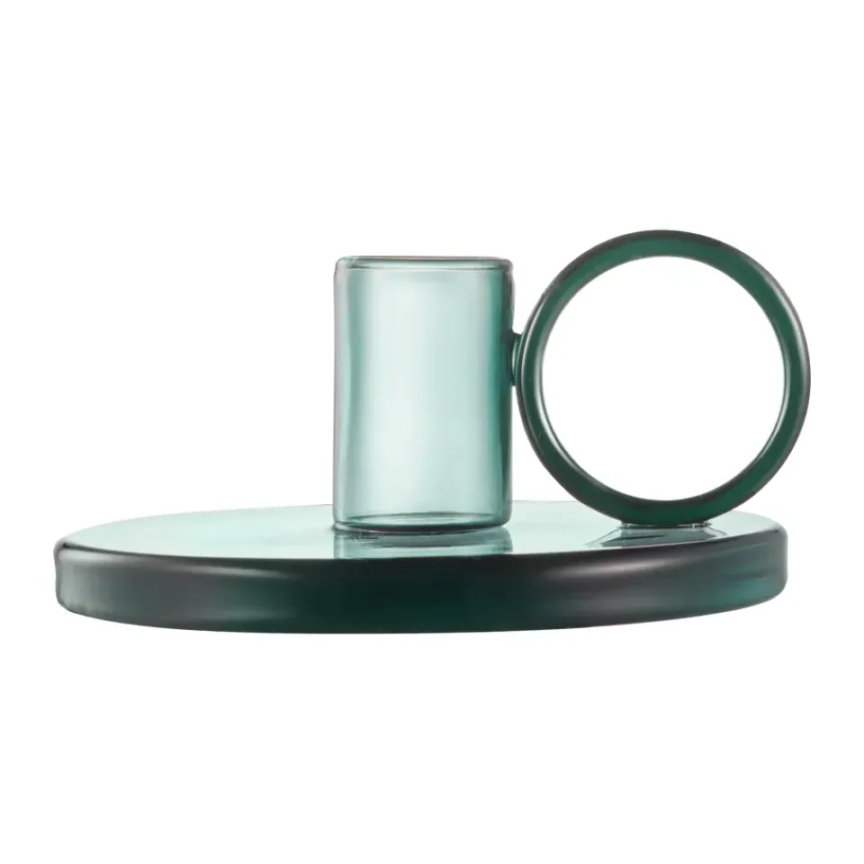 Discount Muurla Candelabro Loop Ø11 cm, Azul verdoso Verde