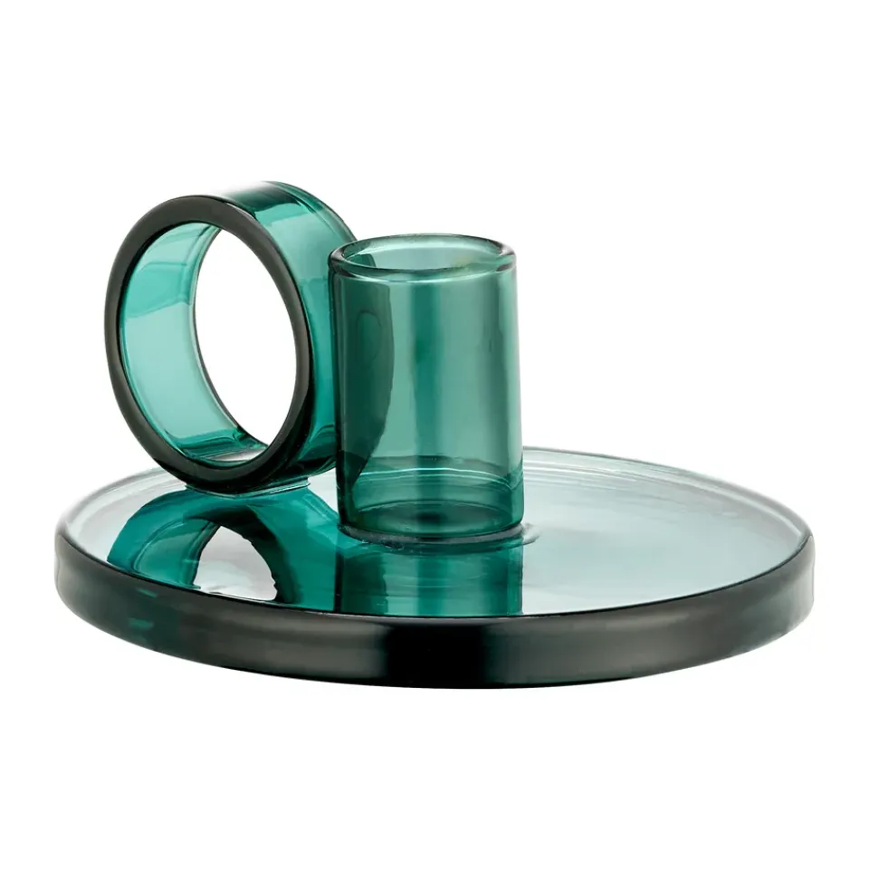 Discount Muurla Candelabro Loop Ø11 cm, Azul verdoso Verde