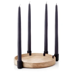 Online Applicata Candelabro Luna, roble-negro MarrónNegro