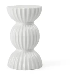 Hot Lyngby Porcelæn Candelabro Lyngby Tura 14 cm, Blanco