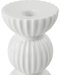 Hot Lyngby Porcelæn Candelabro Lyngby Tura 14 cm, Blanco
