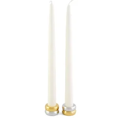 New KLONG Candelabro Marriage Duo 2 piezas, latón-plata Color doradoPlateado