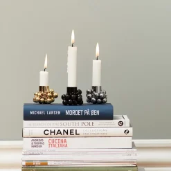 Hot Gejst Candelabro Molekyl 1, Cromo Plateado