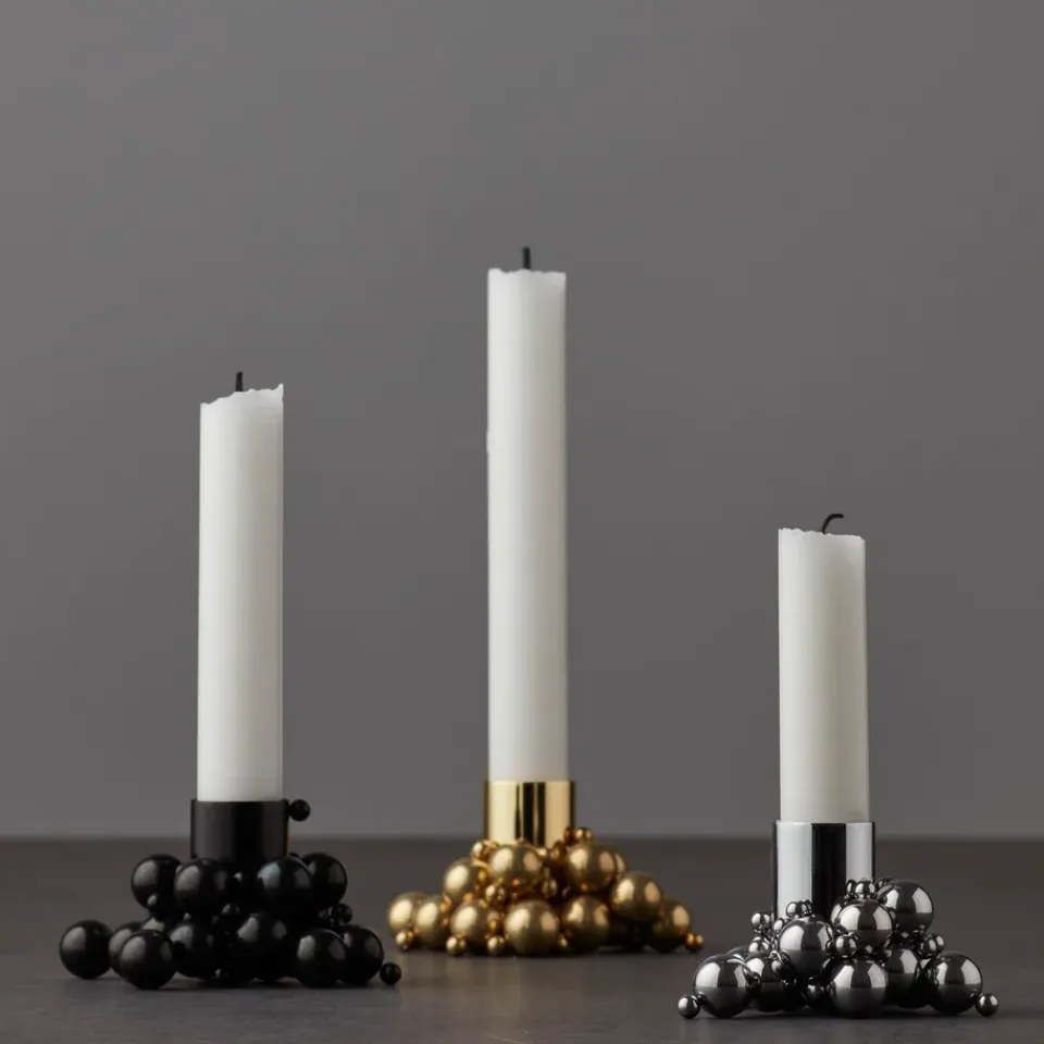 Hot Gejst Candelabro Molekyl 1, Cromo Plateado