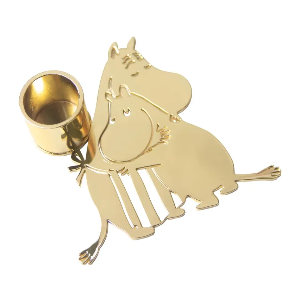 Clearance Pluto Design Candelabro Moomin Love, Oro Color dorado
