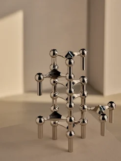 Online STOFF Candelabro Nagel, cromo Plateado