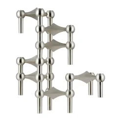 Online STOFF Candelabro Nagel, Cromo cepillado Plateado