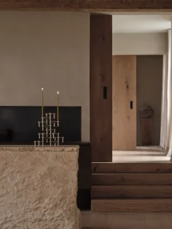 Online STOFF Candelabro Nagel, Cromo cepillado Plateado