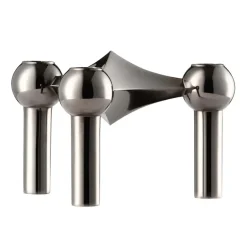 Sale STOFF Candelabro Nagel, cromo negro Gris