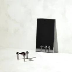 Sale STOFF Candelabro Nagel, cromo negro Gris