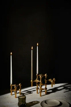 Clearance STOFF Candelabro Nagel, latón Color dorado