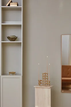 Clearance STOFF Candelabro Nagel, latón Color dorado