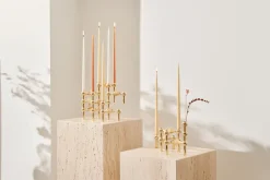 Clearance STOFF Candelabro Nagel, latón Color dorado