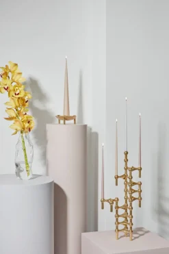 Clearance STOFF Candelabro Nagel, latón Color dorado