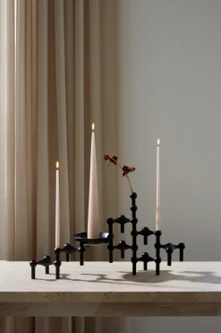Sale STOFF Candelabro Nagel, mate Negro