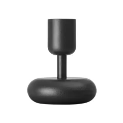 New Iittala Candelabro Nappula, oscuro, pequeño, 107 mm Gris