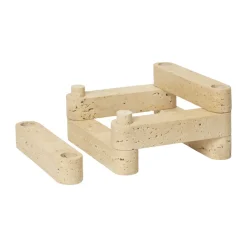 Hot Ferm Living Candelabro Newel modul 6 piezas, Travertine Beige