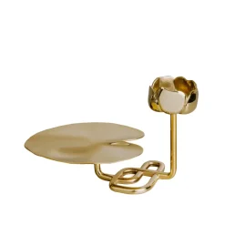 Outlet Hilke Collection Candelabro Ninfea No.2, Latón Color dorado