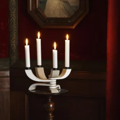 Discount Design House Stockholm Candelabro Nordic Light, 4 brazos, Blanco