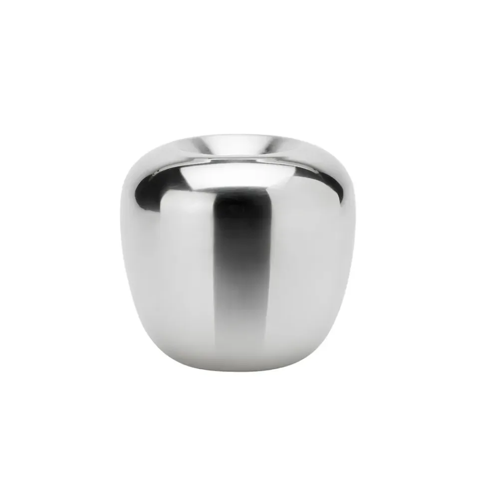 Outlet Stelton Candelabro Ora acero inoxidable, pequeño Plateado