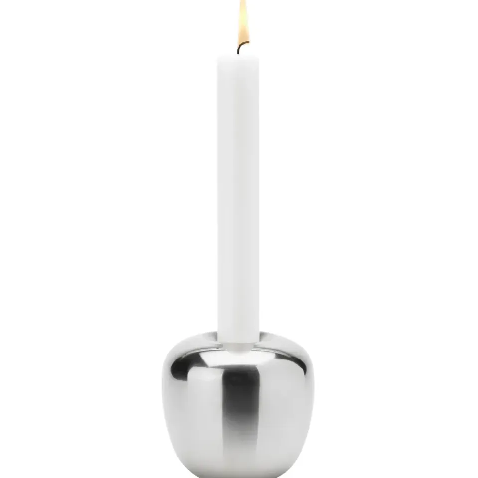 Discount Stelton Candelabro Ora acero inoxidable, Grande Plateado