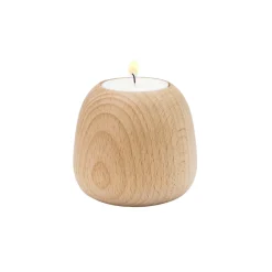 Sale Stelton Candelabro Ora madera, pequeño MarrónPlateado