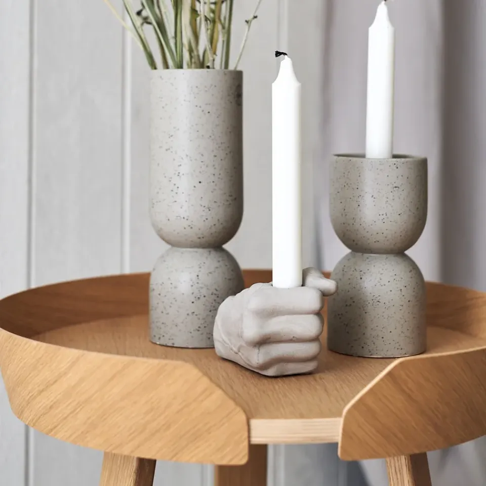 Clearance DBKD Candelabro Post 16 cm, Mole dot Beige