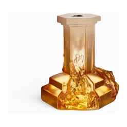 Sale Kosta Boda Candelabro Rocky Baroque 175 mm, Bruma ámbar Naranja