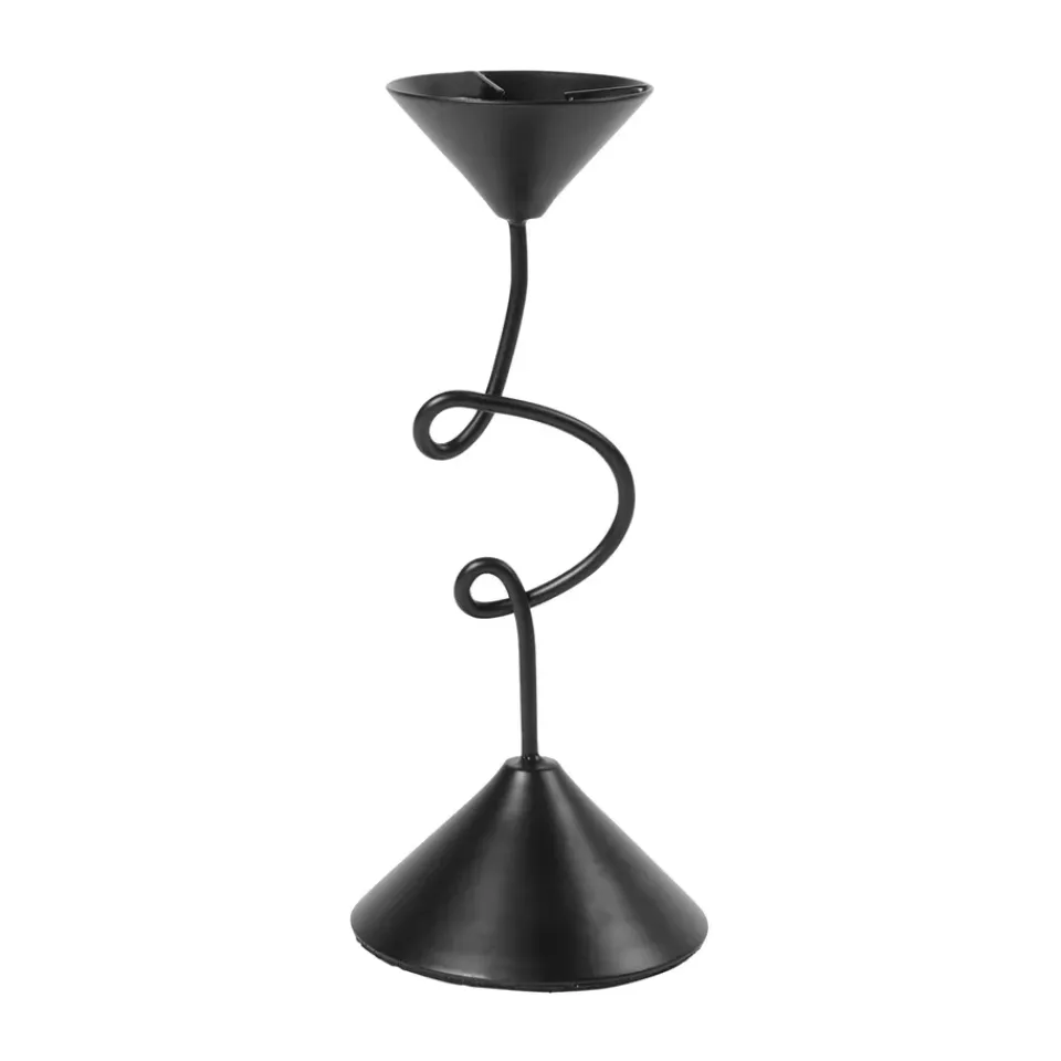Broste Copenhagen Candelabro Selma 19,5 cm, Black Negro