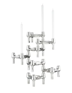 Sale STOFF Candelabro Nagel BMF, cromo Plateado